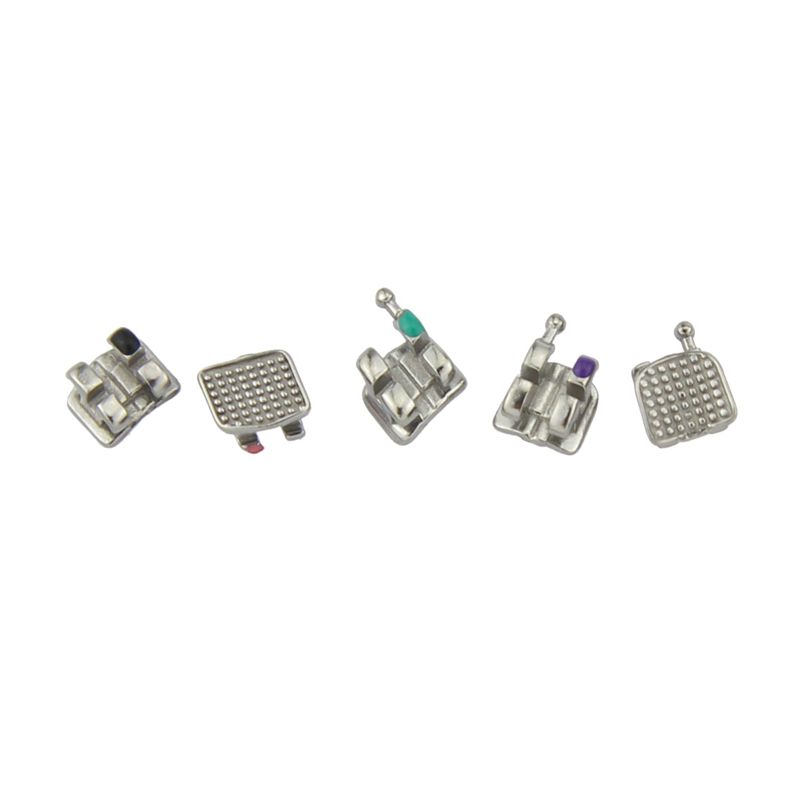 Dental Ortodoncia Brackets MIM Metal Braces Mini Roth MBT 0.018 345 Hooks 5-5
