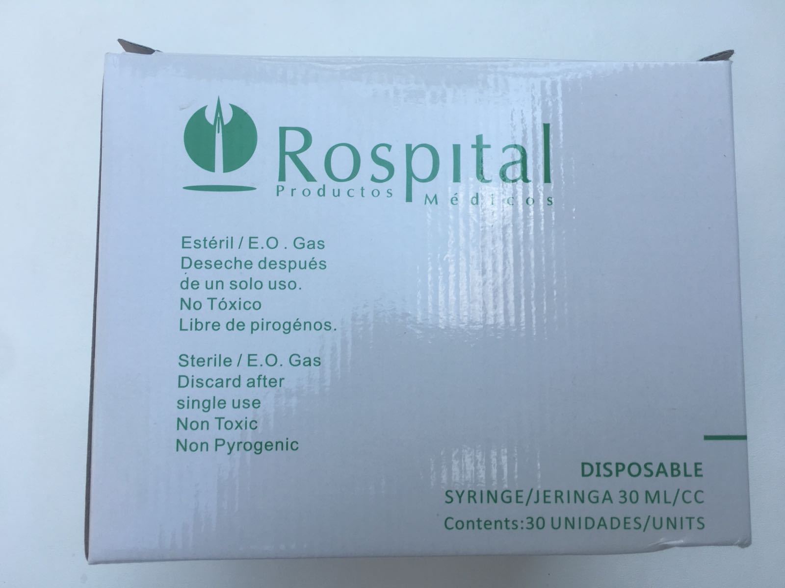 5 30cc Syringe Only with Luer Lock Tip Sterile Disposable Latex Free 30ml NEW