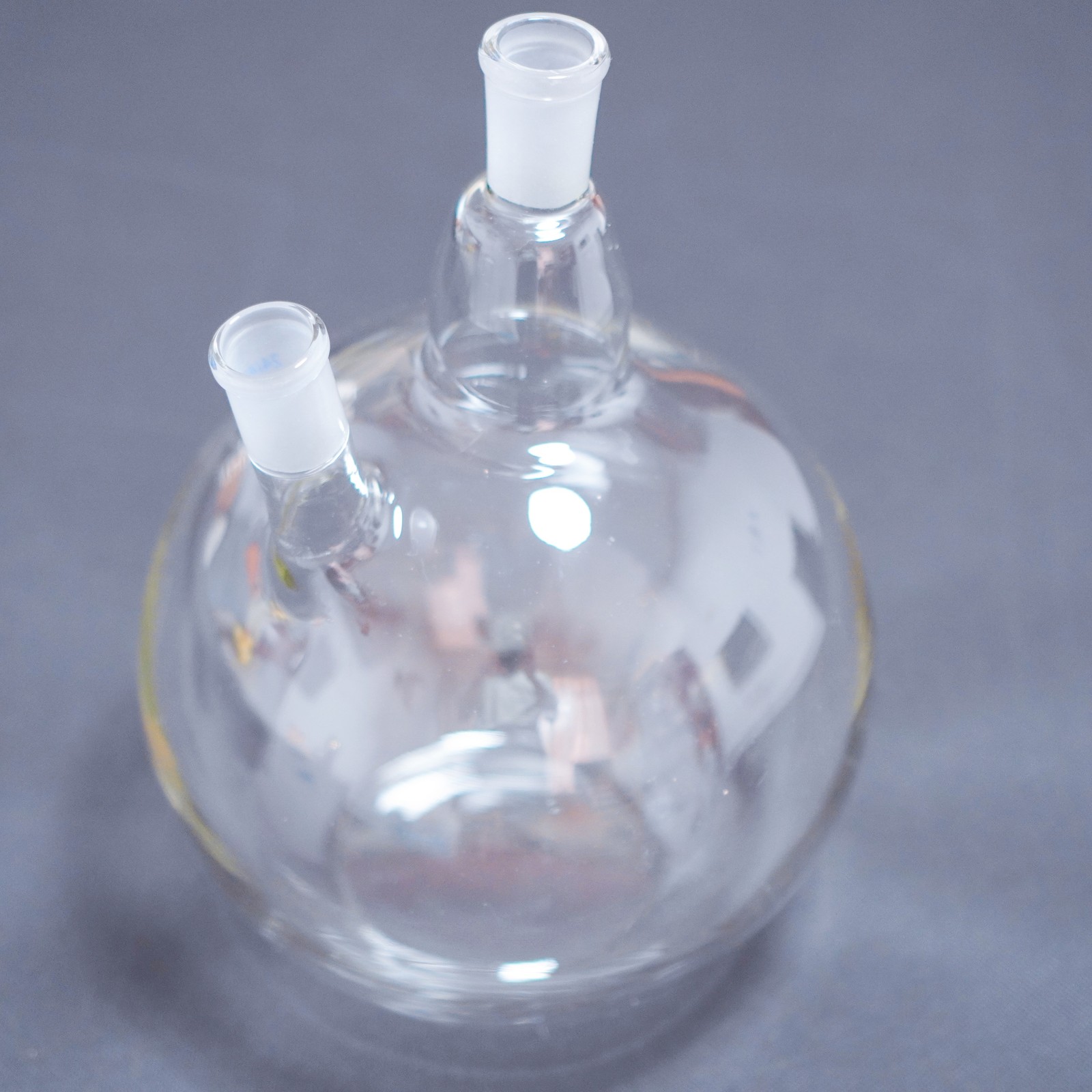 Laboratory glass 2-neck flat bottom flask boil flask boiling flask 24/40