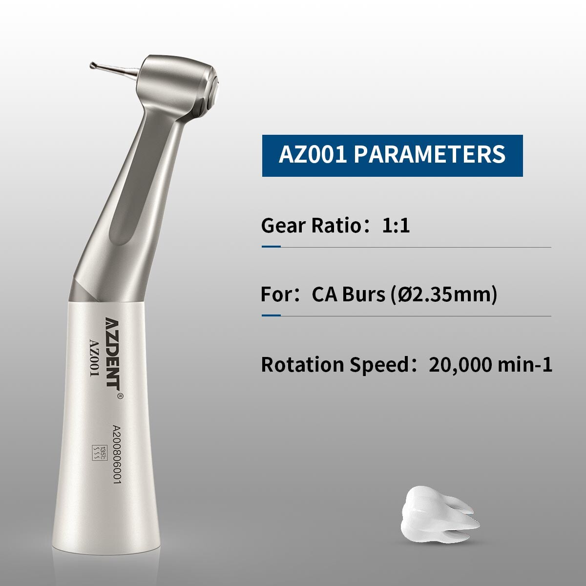 AZDENT Dental Slow Low Speed Handpiece 2/4Hole Motor /Polishing Burs Disc HP /RA