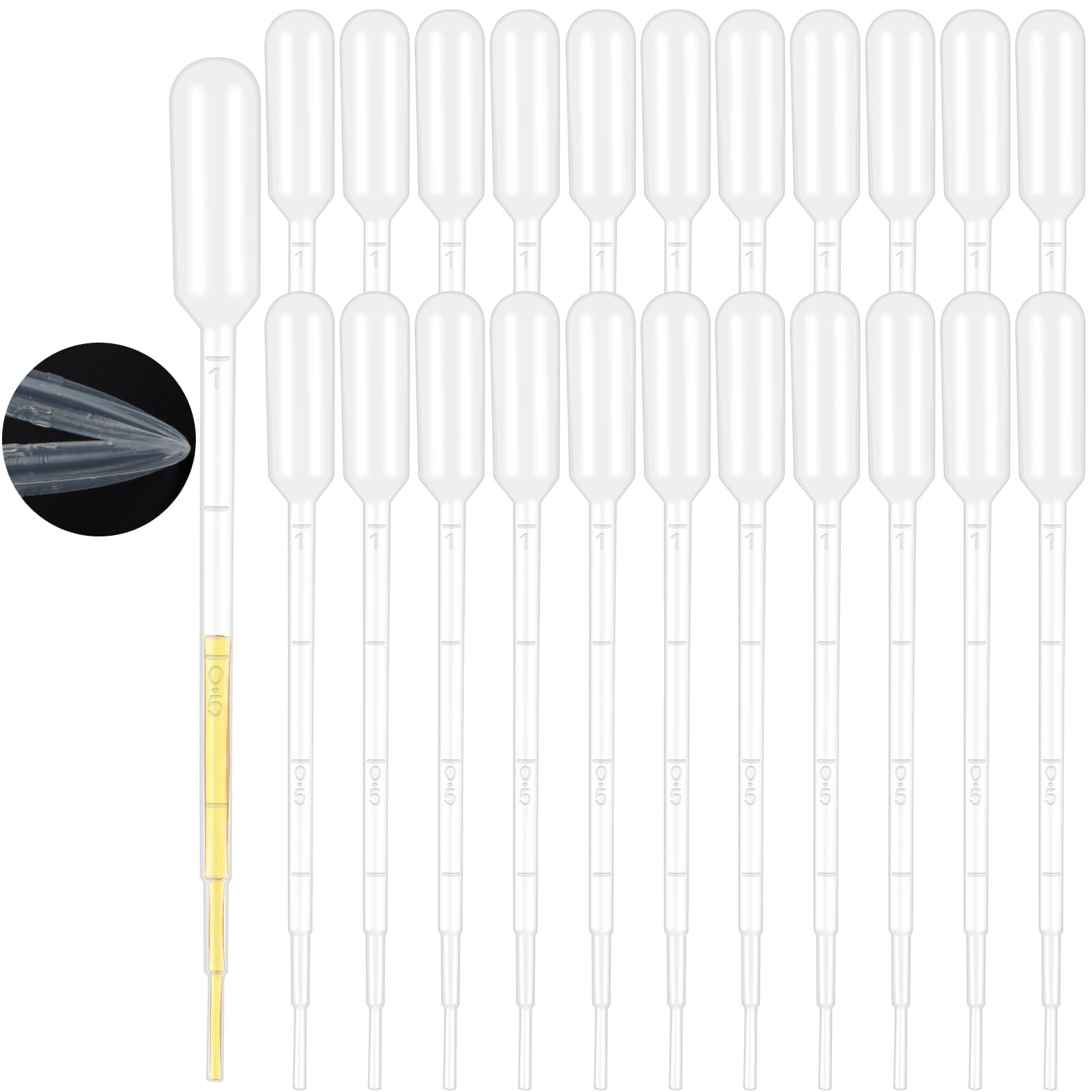 moveland 25Pcs 1ML Pipettes Dropper – Disposable Pipettes Plastic Dropper for
