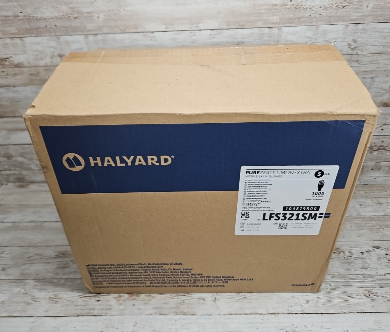 HALYARD PUREZERO LIMON-XTRA Nitrile Exam Gloves *10 Boxes* Size SMALL *See Date*