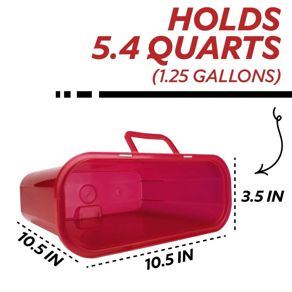 Medegen Sharps Container, Red 10.5″ X 3.5″ X 10.5″, Horizontal Entry, 3 Count