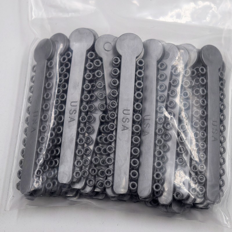 1Pack/1040Pcs Dental Ligature Ties Orthodontic Elastic Rubber Bands 44 Colors