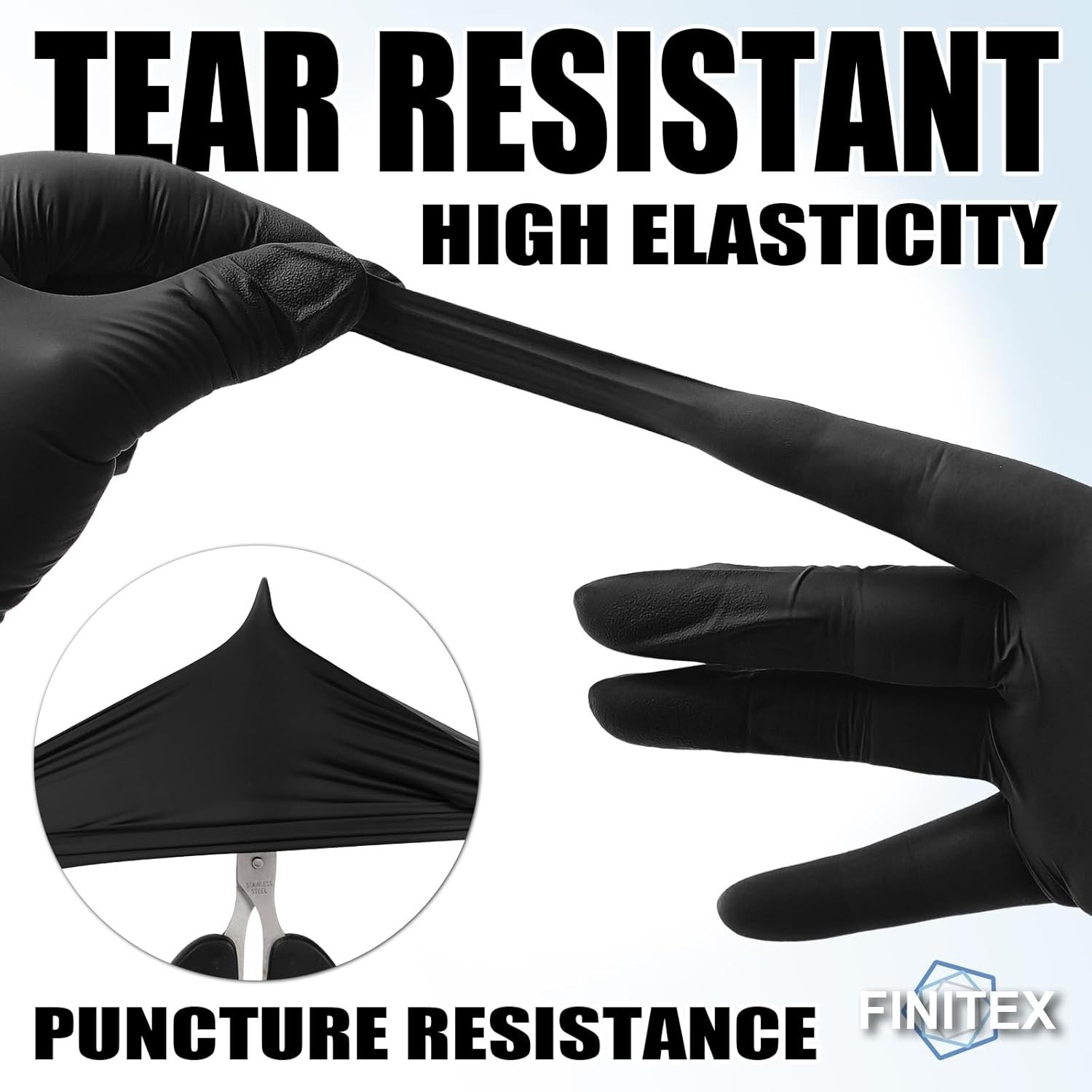 Black Nitrile Disposable Gloves, Exam Gloves, Powder-free, Latex-free, 3mil, …