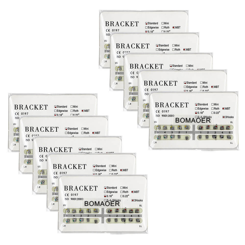 20pcs/pack Dental orthodontic mental bracket brace 8 SIZE work with arch wire CE