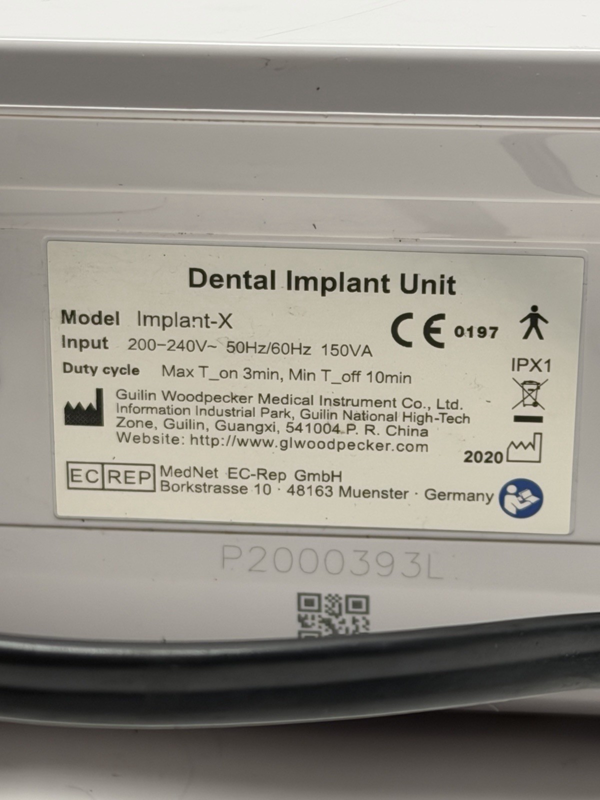 Woodpecker DTE Implant Motor Implant – X (No Accessories Included)