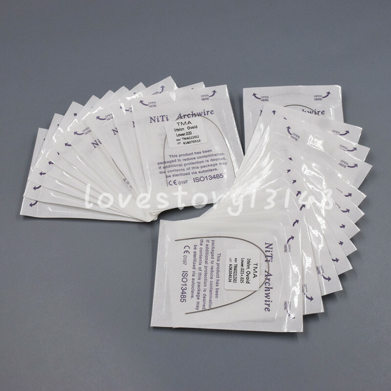 Dental TMA Molybdenum Beta Titanium Ti-Mo Alloy Arch Wire Rectangular/Round