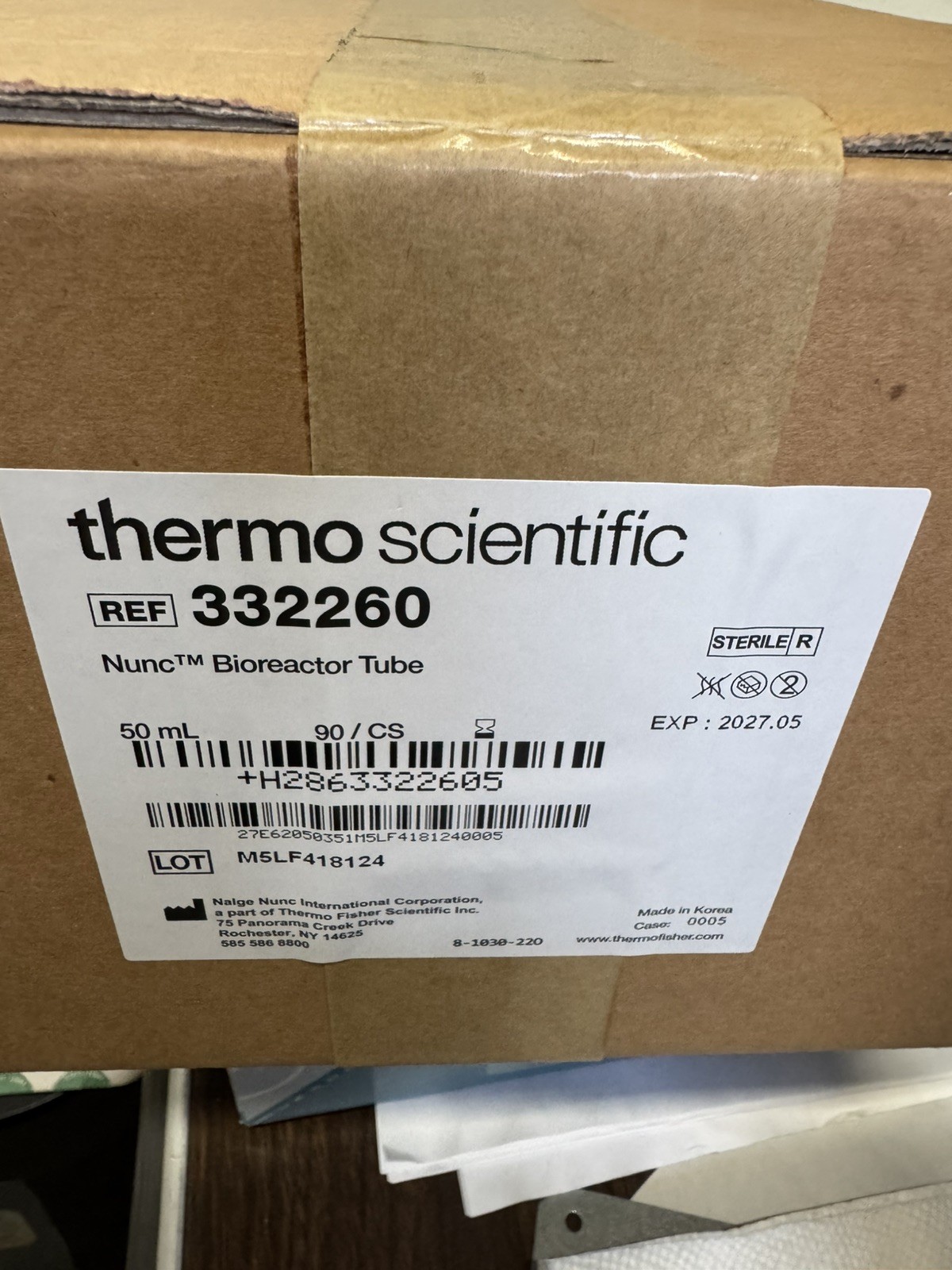 Thermo Scientific 332260, Nunc™ bioreactor tubes, 90/case, Sterile,05-2027
