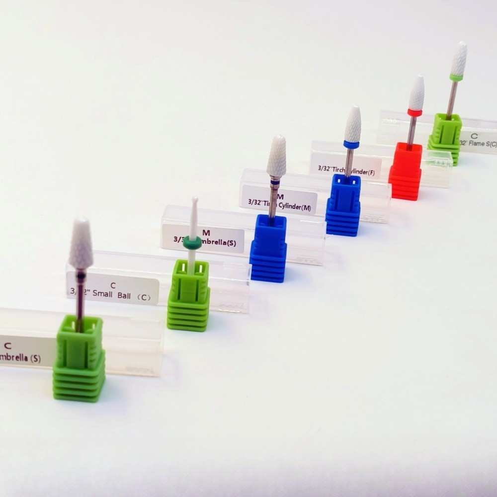 Dental Lab White Zirconia Ceramic Burs for Micro Motor HP Polishing Acrylics etc