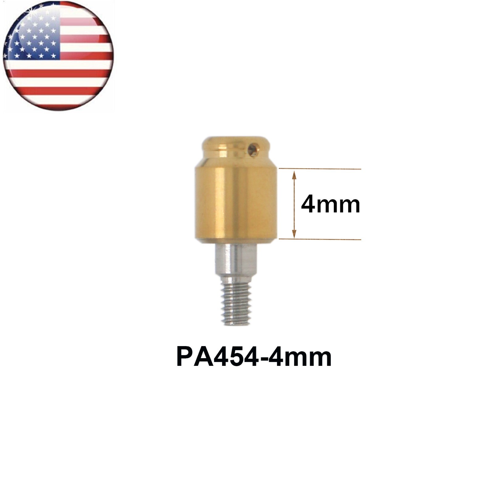 Dental Overdenture Locator Abutment for Zimmer Tapered Screw-vent 4.5 Platform