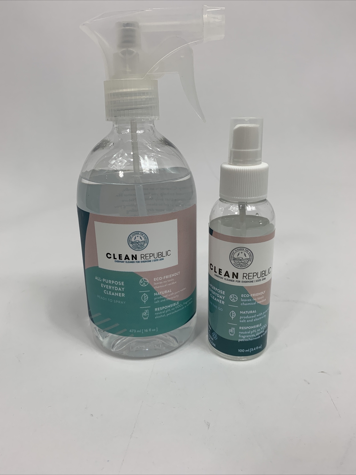 Clean Republic All Purpose Everyday Cleaner 16 fl oz/ 3.4 fl oz Spray Bottle