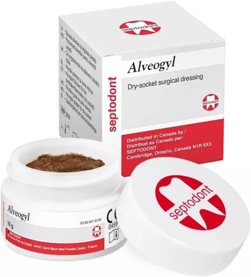 3 x Alveogyl Dry Socket Dressing, 10g Jar