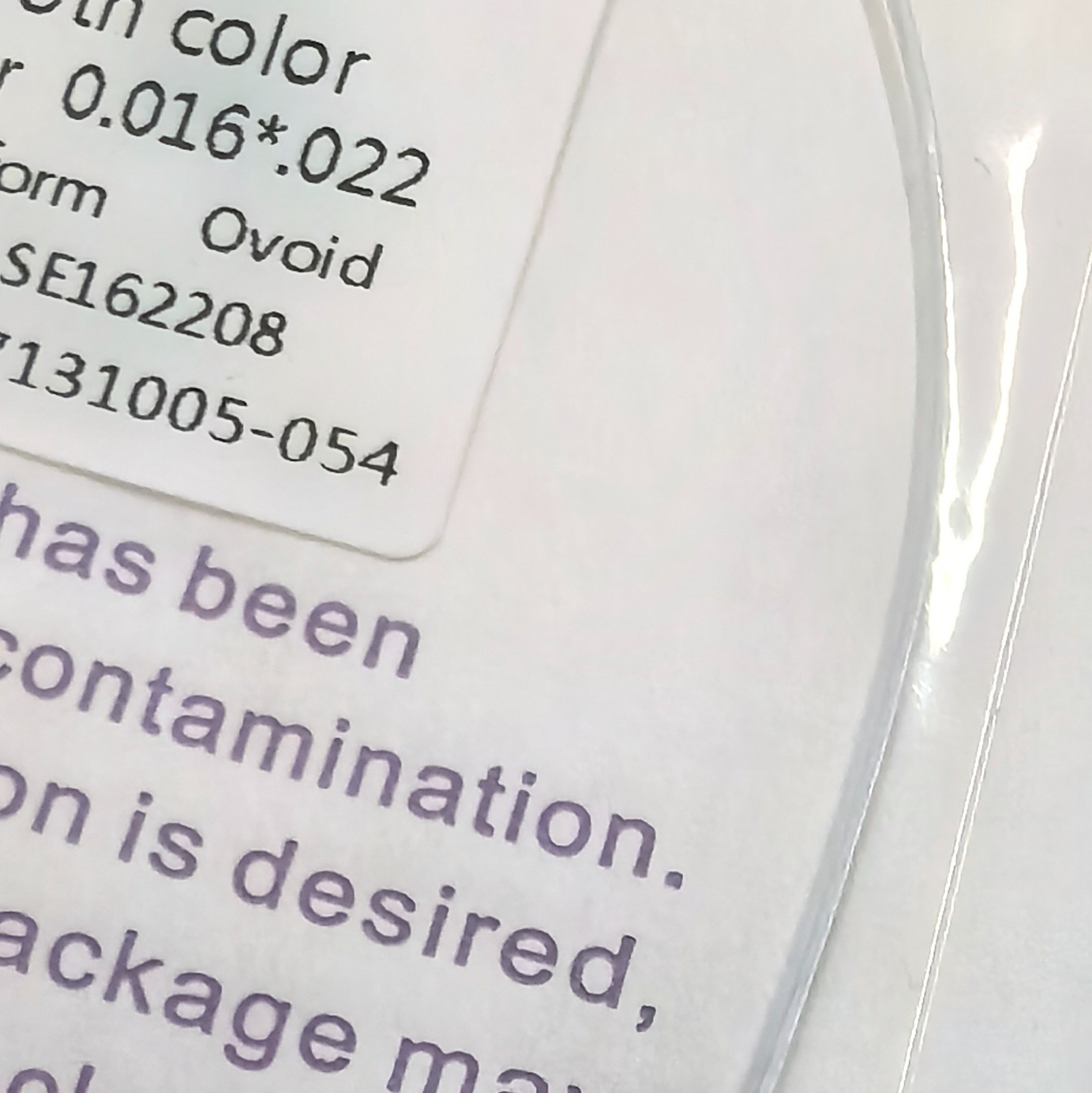 20Pk Dental OrthodonticWhite Color Coated Niti Rectangular/Round Arch Wire Ovoid