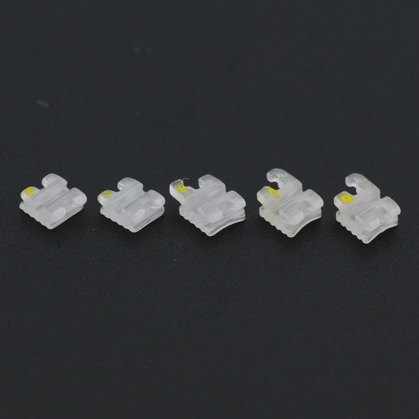 Orthodontic Aesthetic Bracket Ceramic Sapphire Clear Brace MBT 022 345W/H 5-5