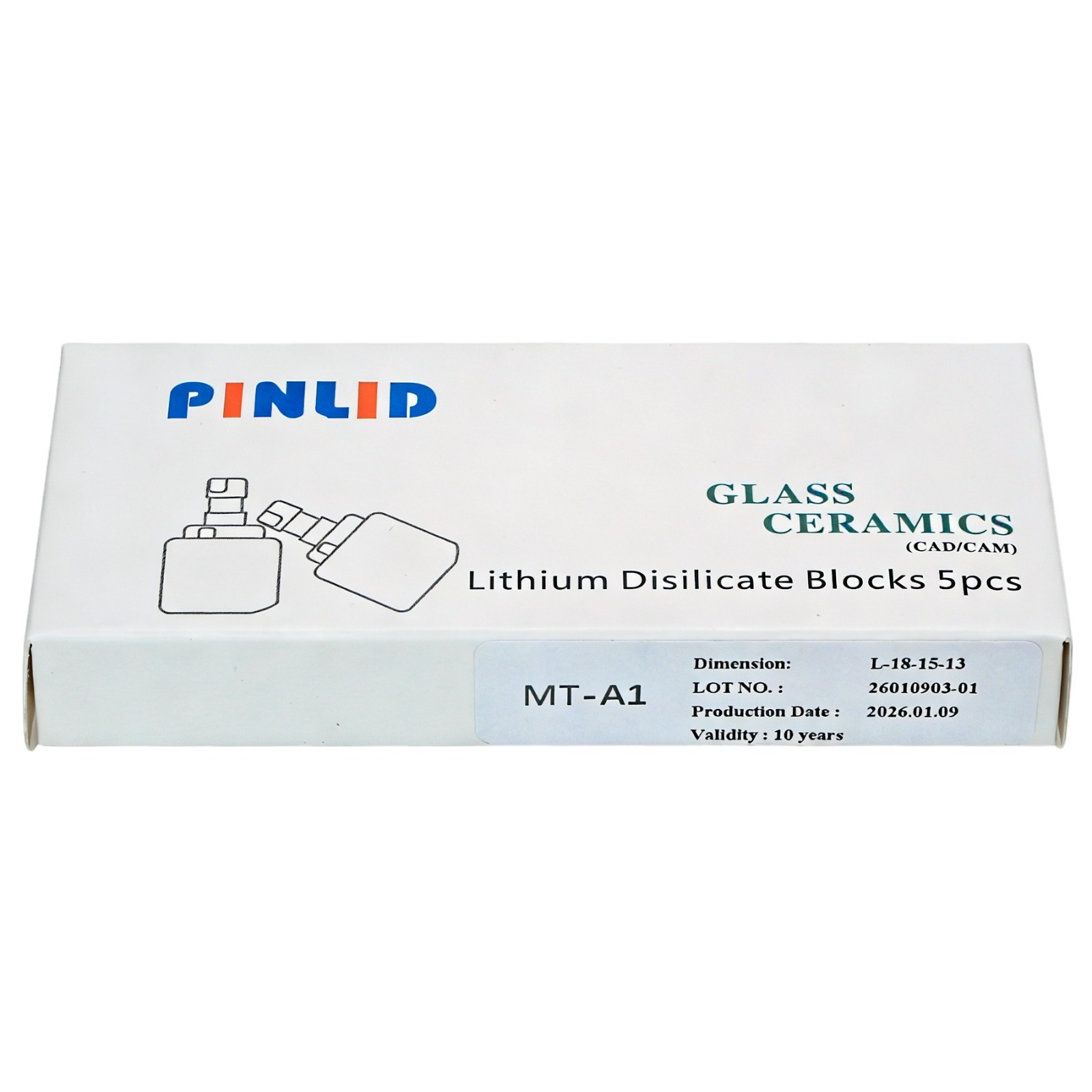 US Dental C14 CAD/CAM Emax Glass Ceramic Block Lithium Disilicate CEREC Block MT