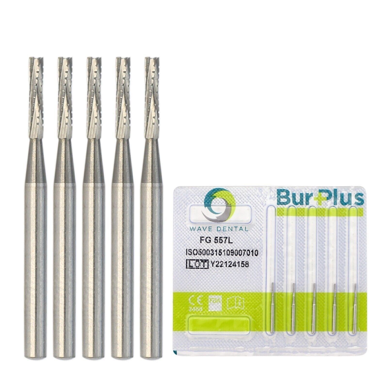 Wave Dental Tungsten Carbide Bur Friction Grip Round Pear FG 4 6 330 High Speed