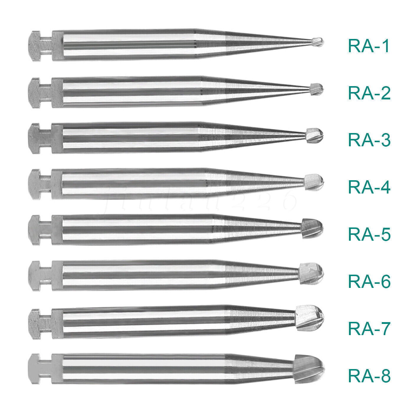 1-10Box Dental Round Carbide Bur for Slow Speed Latch Type Handpiece RA 1-8 Burs