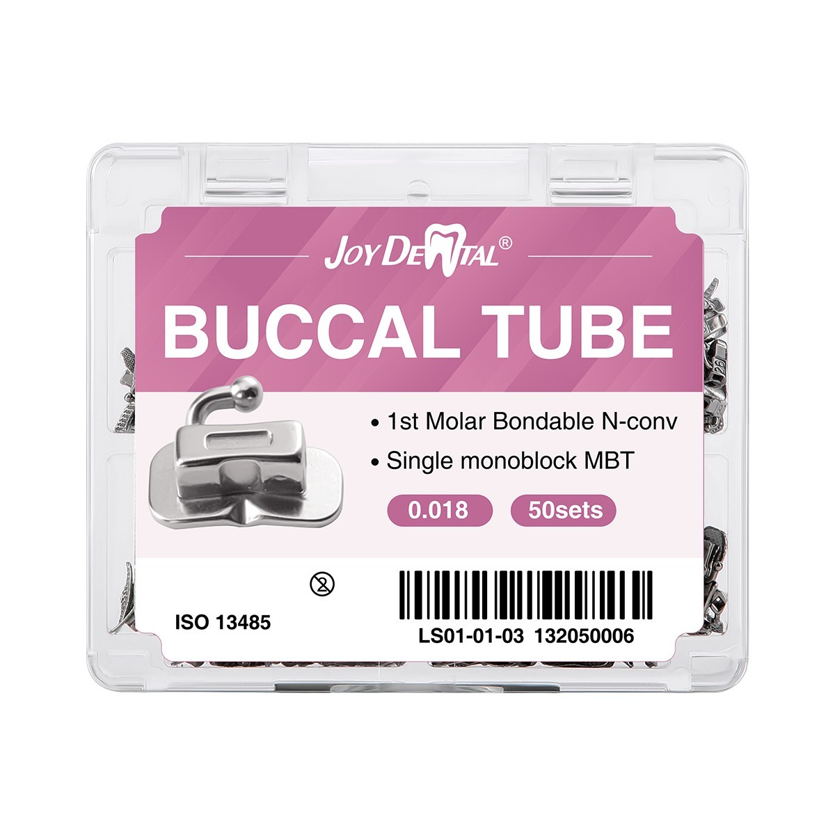 50Sets Dental Orthodontic Buccal Tubes 1st Molar Bondable Mono Roth/MBT 018 022