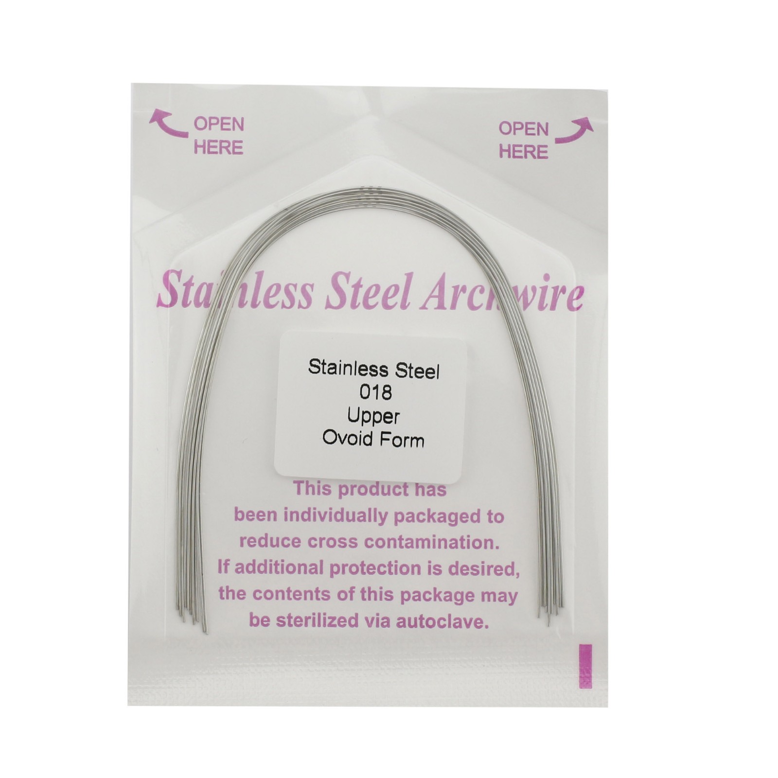 100pcs Dental Orthodontic Stainles Steel Arch Wire Round/Rectangular Ovoid Wires