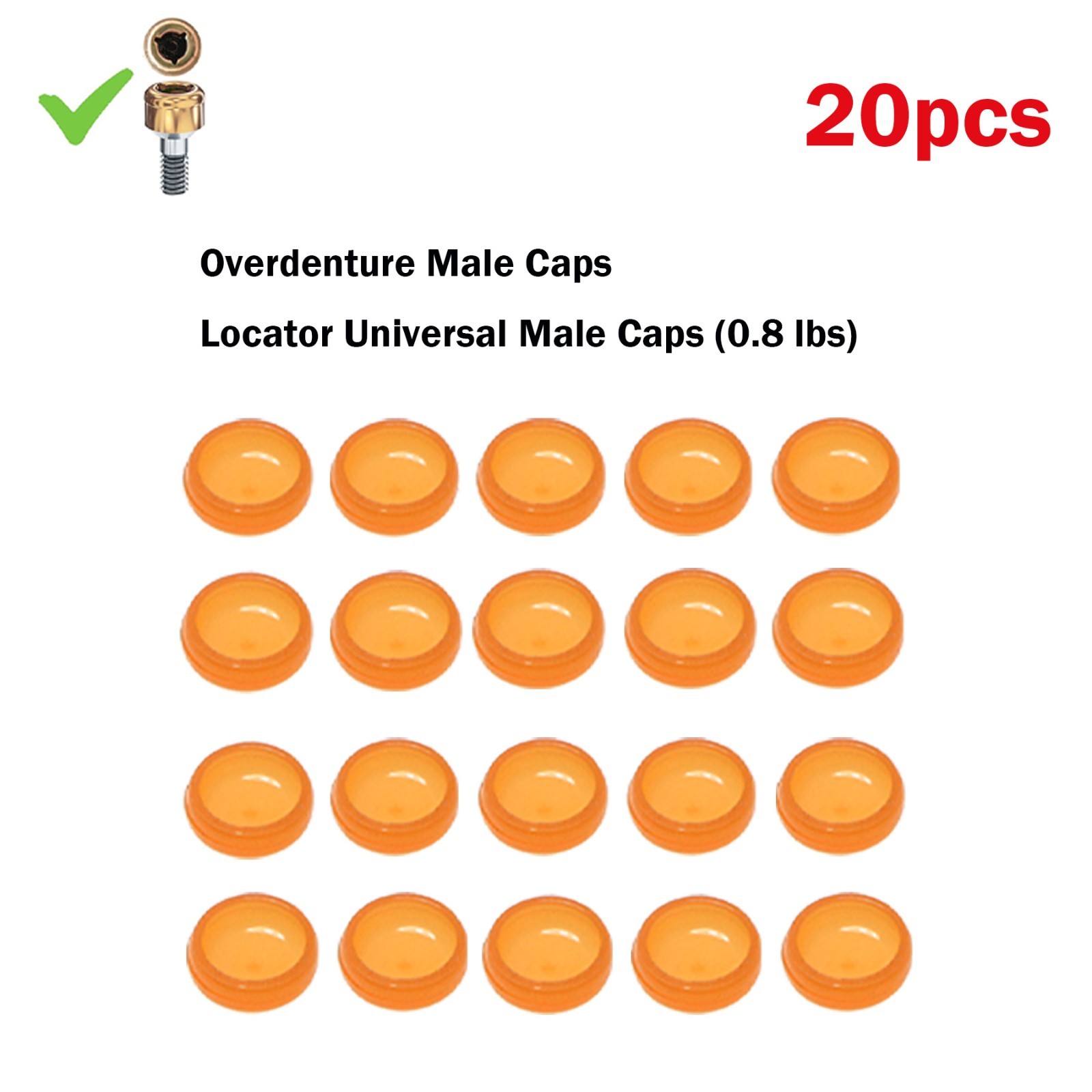 Zest Locator Abutment Retention Replacement Insert Cap Dental Overdenture Parts