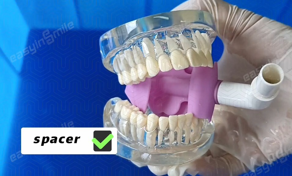 Dental Bite Blocks Mouth Prop Saliva Ejector Suction Tube Dryshield Adapter