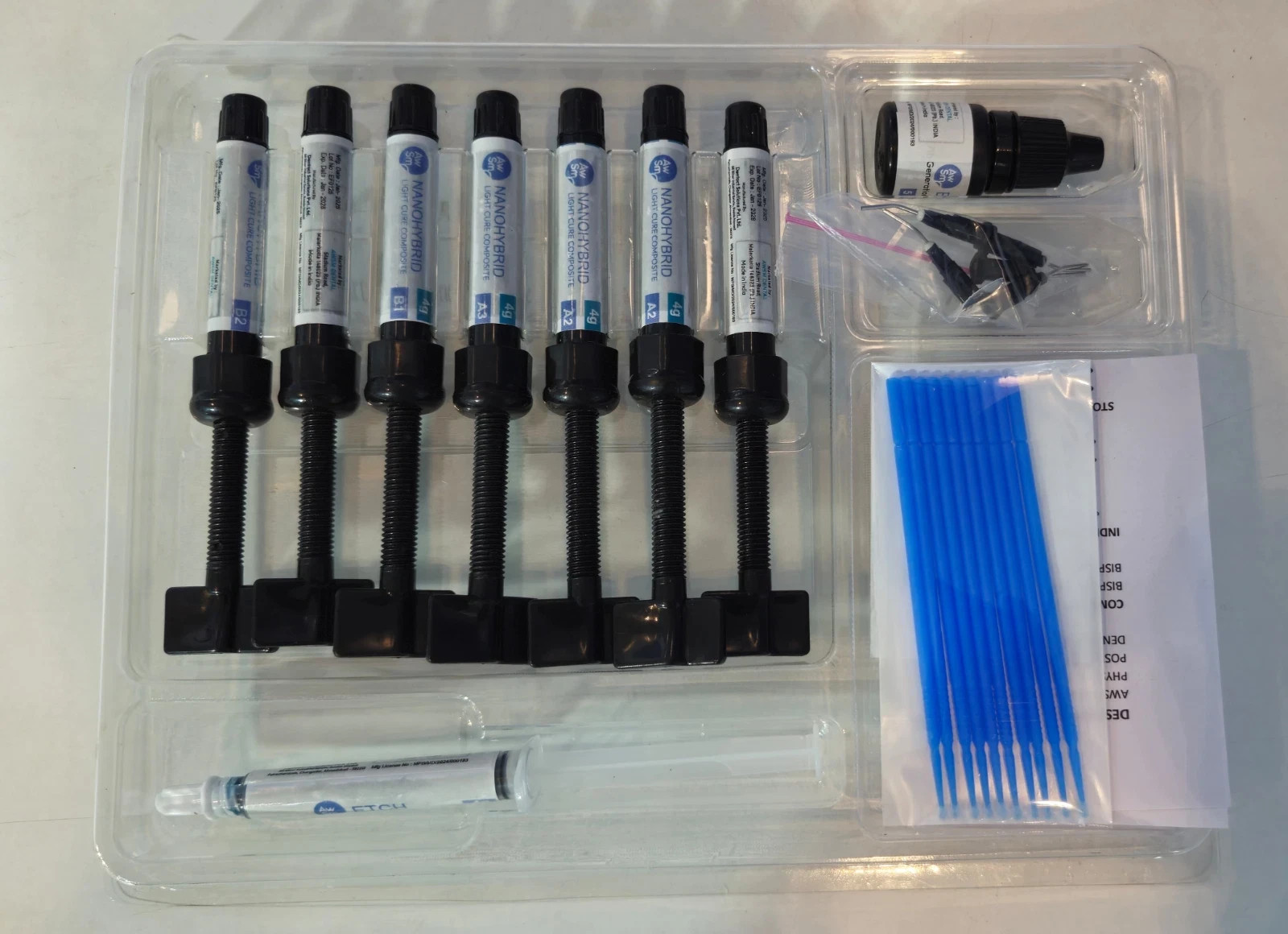 AWSM Nano Hybrid Light Cured Dental Composite Kit – Free Ship