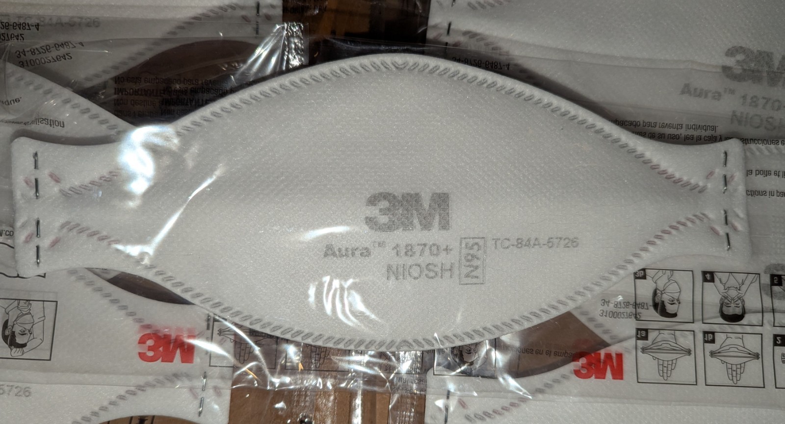 20 Count, 3M N95 Aura 1870+ Respirator Mask NIOSH APPROVED (Brand NEW SEALED)