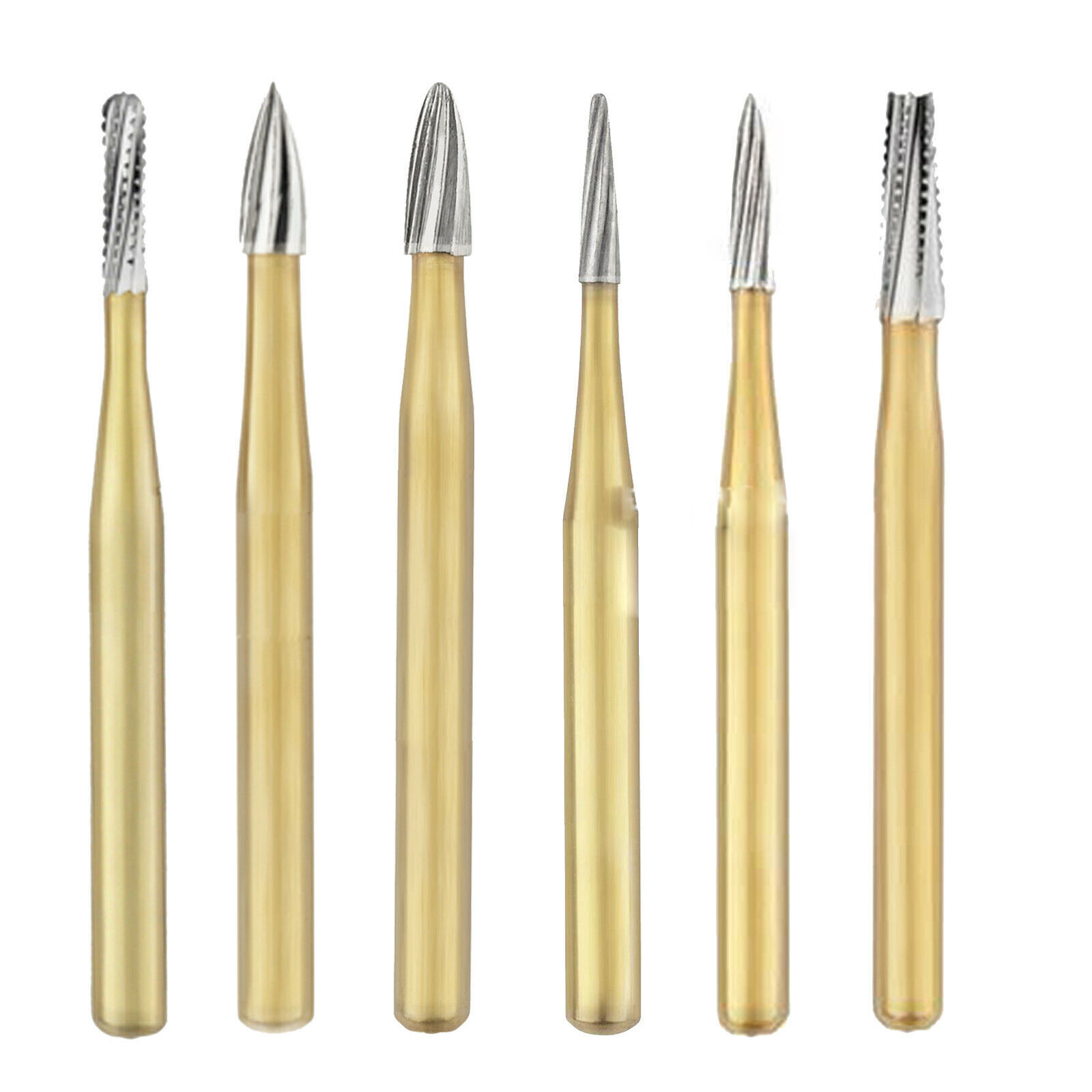10 Pcs Dental Carbide Trimming & Finishing Burs FG7404/7406/7408/7901/7902/7903