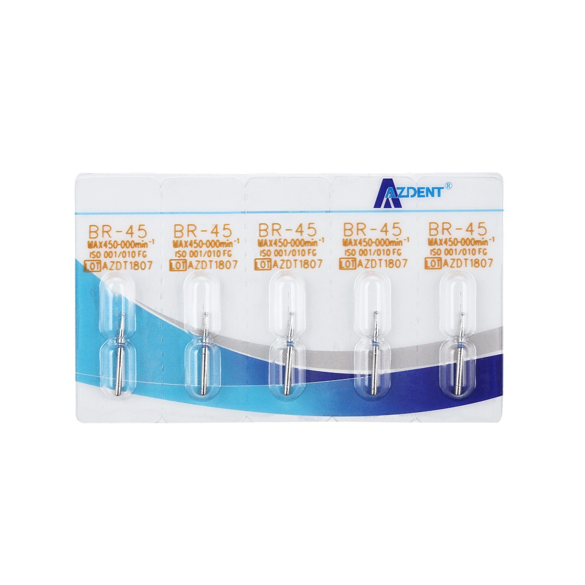 100Types AZDENT Dental FG Diamond Burs Drills Polisher for High Speed Handpiece