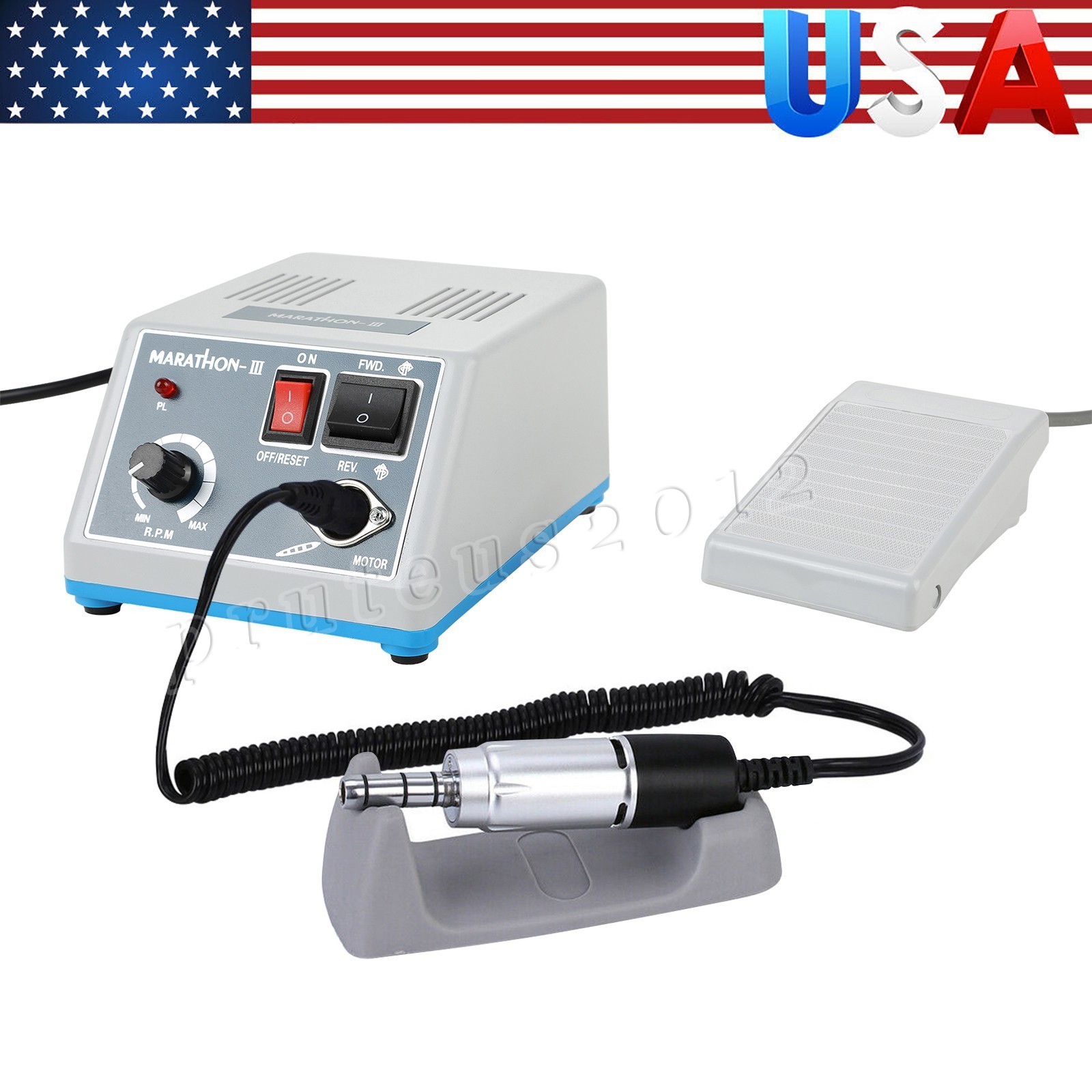 Dental Lab Marathon III Micromotor Polishing N3 Unit/35K RPM Low Speed Handpiece