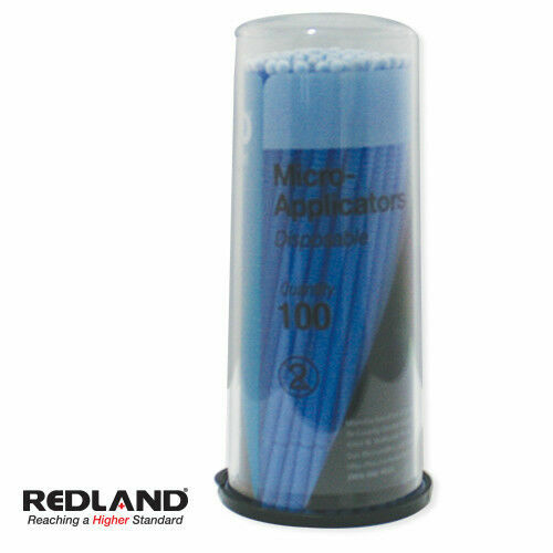 400 pcs Disposable Micro Applicator Microbrush Bendable Regular Blue