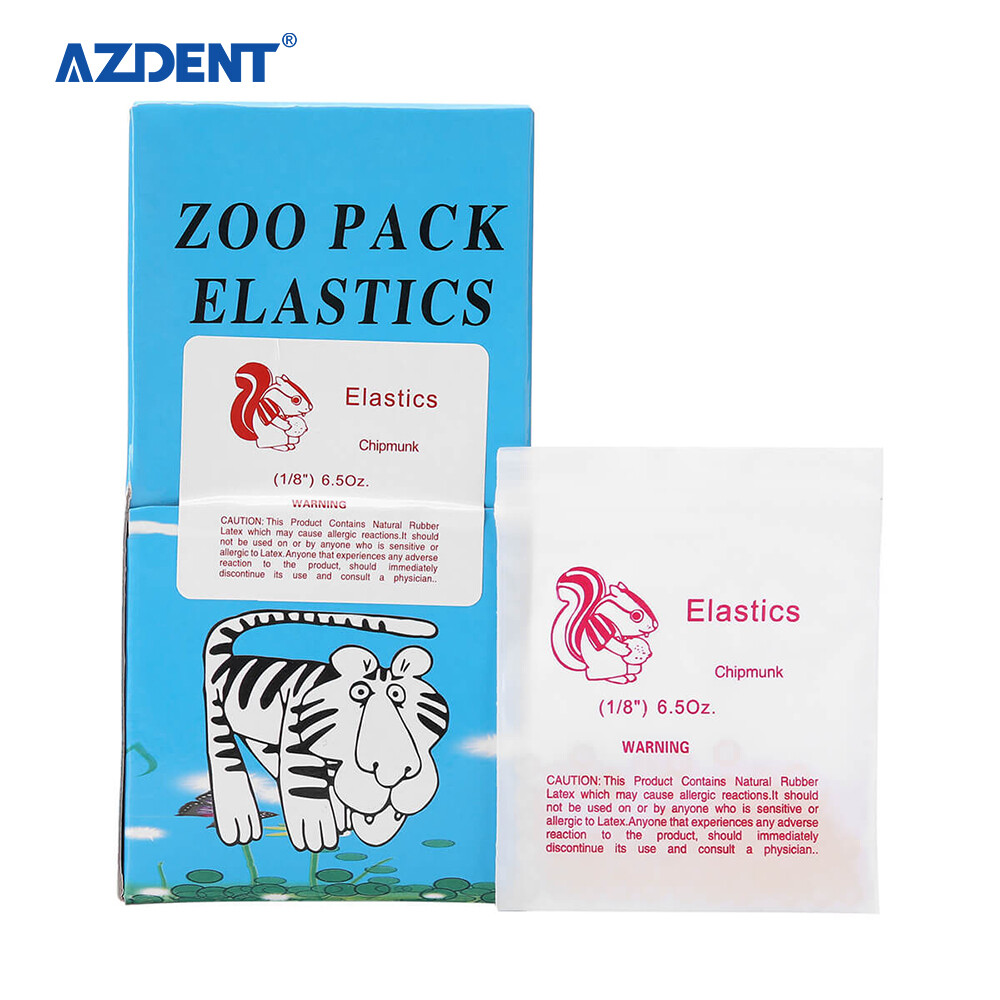 5000Pcs AZDENT Dental Orthodontic Elastics Rubber Bands Bracket Brace 3.5/4.5 OZ