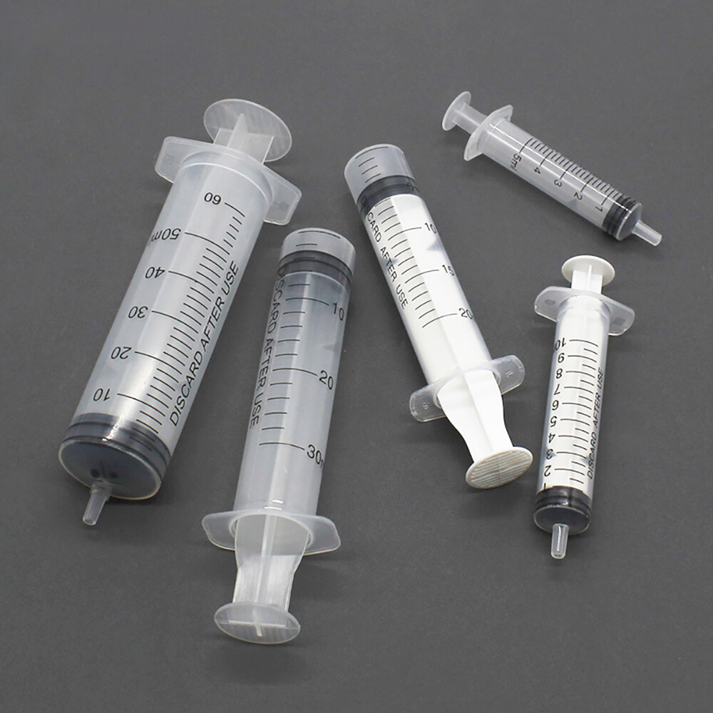Syringes 5ml 10ml 20ml 30ml 50ml Plastic for Thick Glue Ink Crafts Dispensing