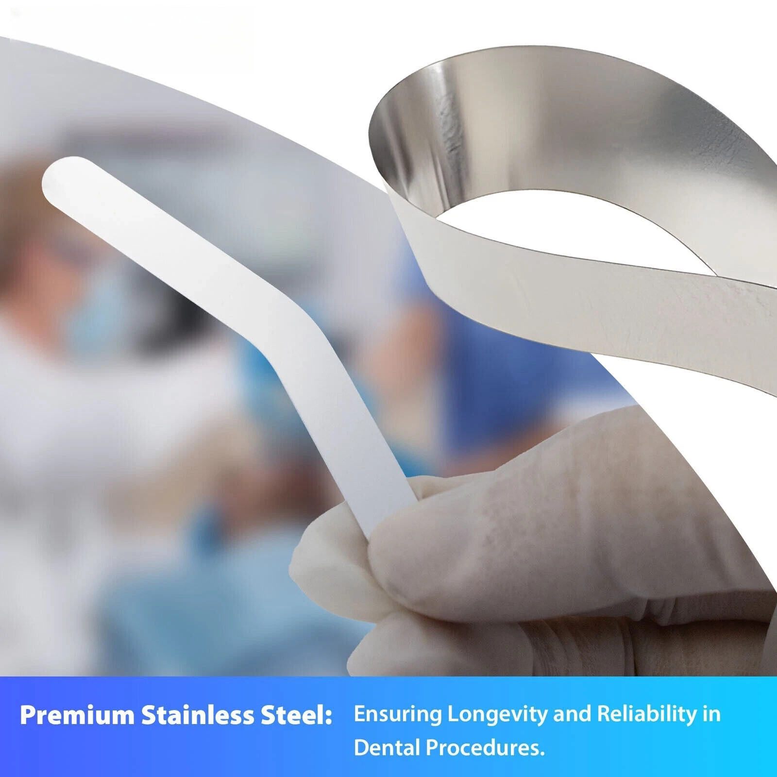 20 Pcs/Pack Dental Lab Stainless Steel Tofflemire Matrix Band Retainer Increased
