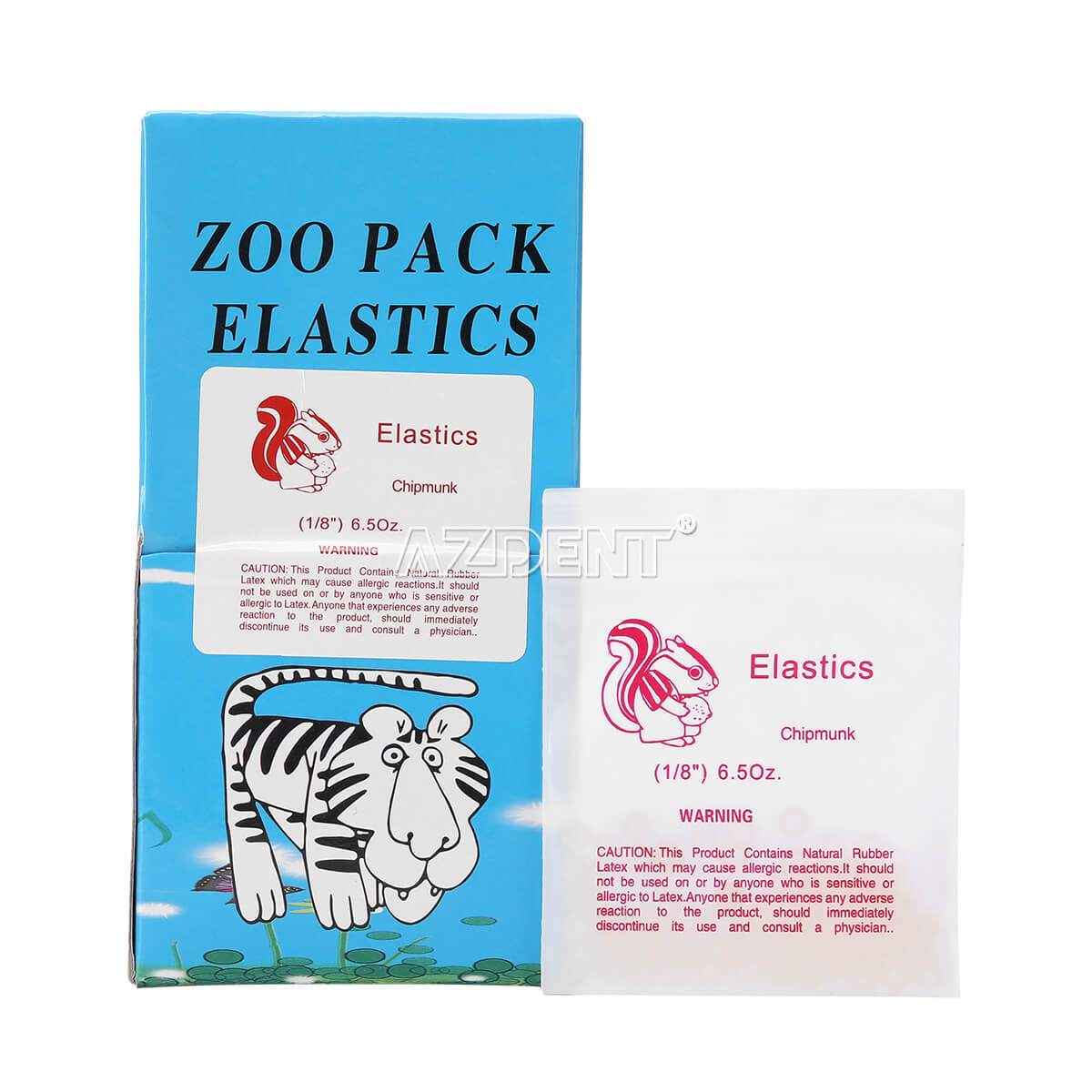5000 piezas AZDENT Bandas goma elásticas de látex para ortodoncia Dental 3.5 OZ