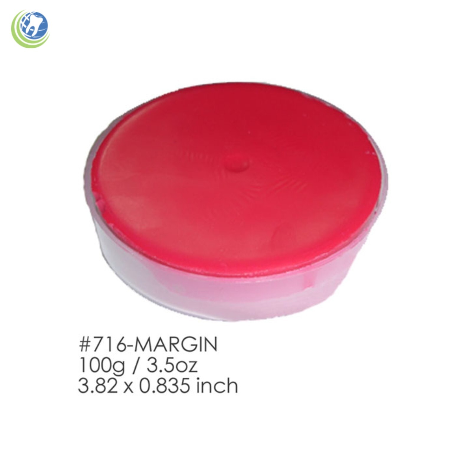 Dental Lab Margin Wax Red. Size: 3.82″ x 0.835″. Weight: 100g (3.5oz) Besqual