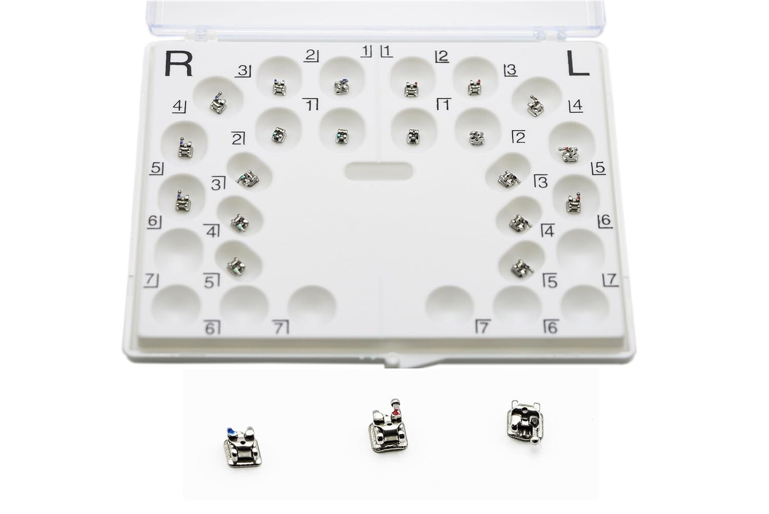 20PCS/Pack Braces, Shinye Braces Dental Orthodontic brackets ROTH-022 345 hooks