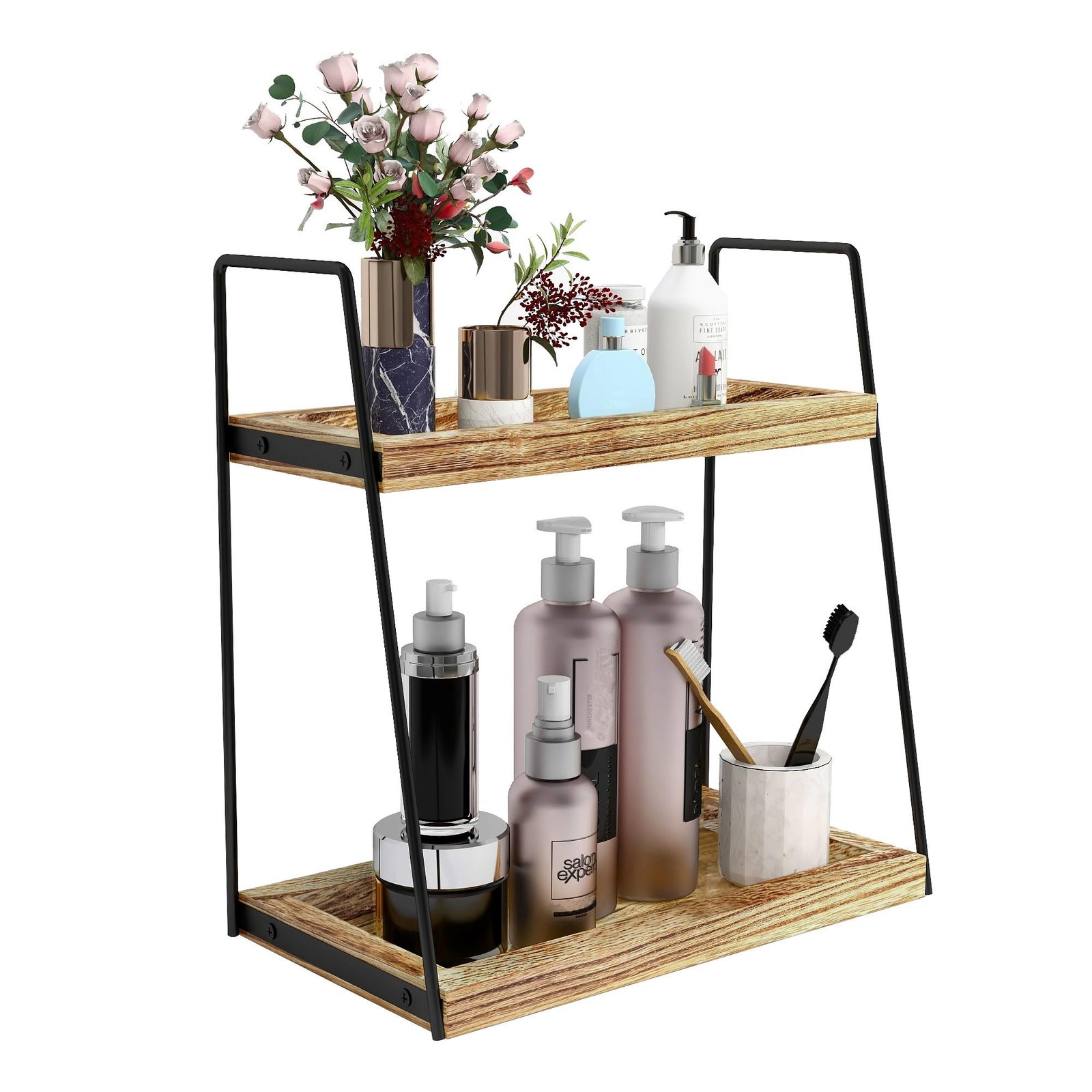 Dorhors 2 Tier Bathroom Counter Organizer Storage,Vanity Organizer for Bathro…