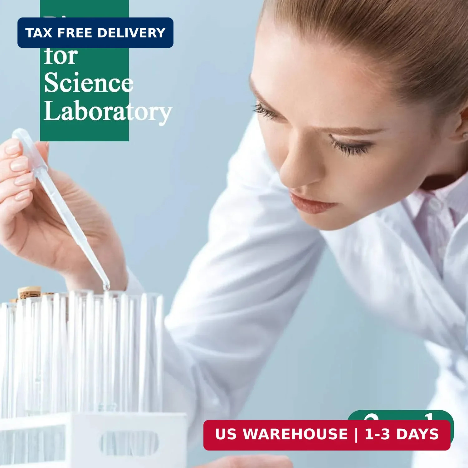 3ML Plastic Pipettes Disposable Eye Dropper Pipettes, Premium Graduated Pipettes