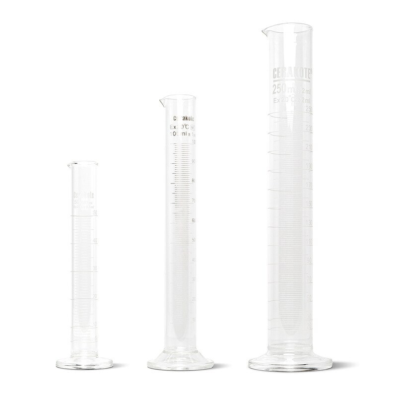 CERAKOTE® GLASS GRADUATED CYLINDER (50ml – 250ml)