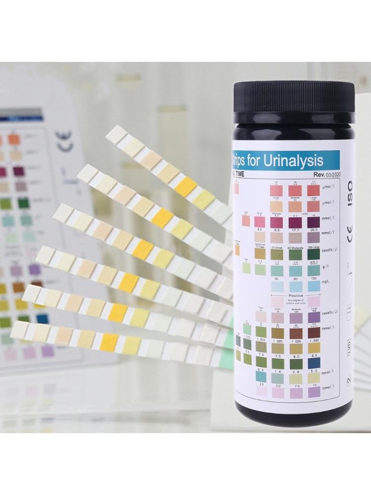 100pcs/Box Precise Urine Dipstick 10 Parameter Urinalysis Reagent Test Strips