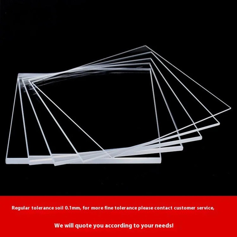 1PC 200x200mm High-Temperature Resistant High-transparency UV Quartz Sheet