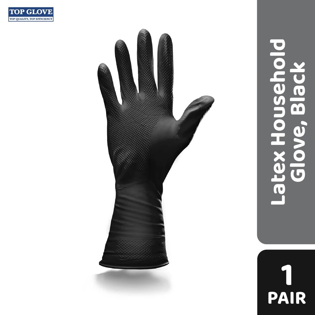 First Glove Black Industrial Disposable Nitrile Gloves