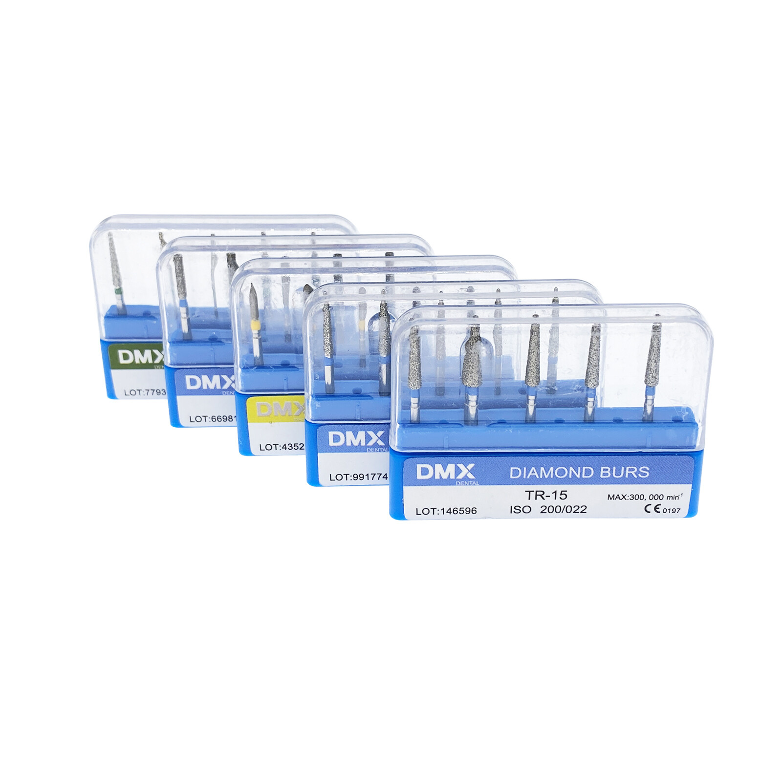 Dental Diamond Burs FG for High Speed Handpiece 5Pcs/pack Drills DMXDENT