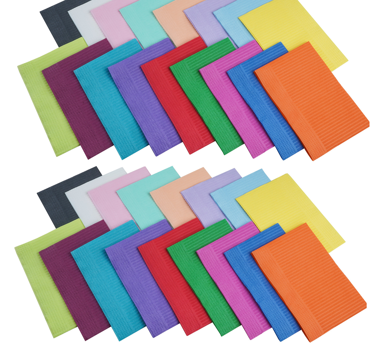 Disposable Patient Dental Bibs Assorted Colors, Tattoo Nail Table Paper Towels