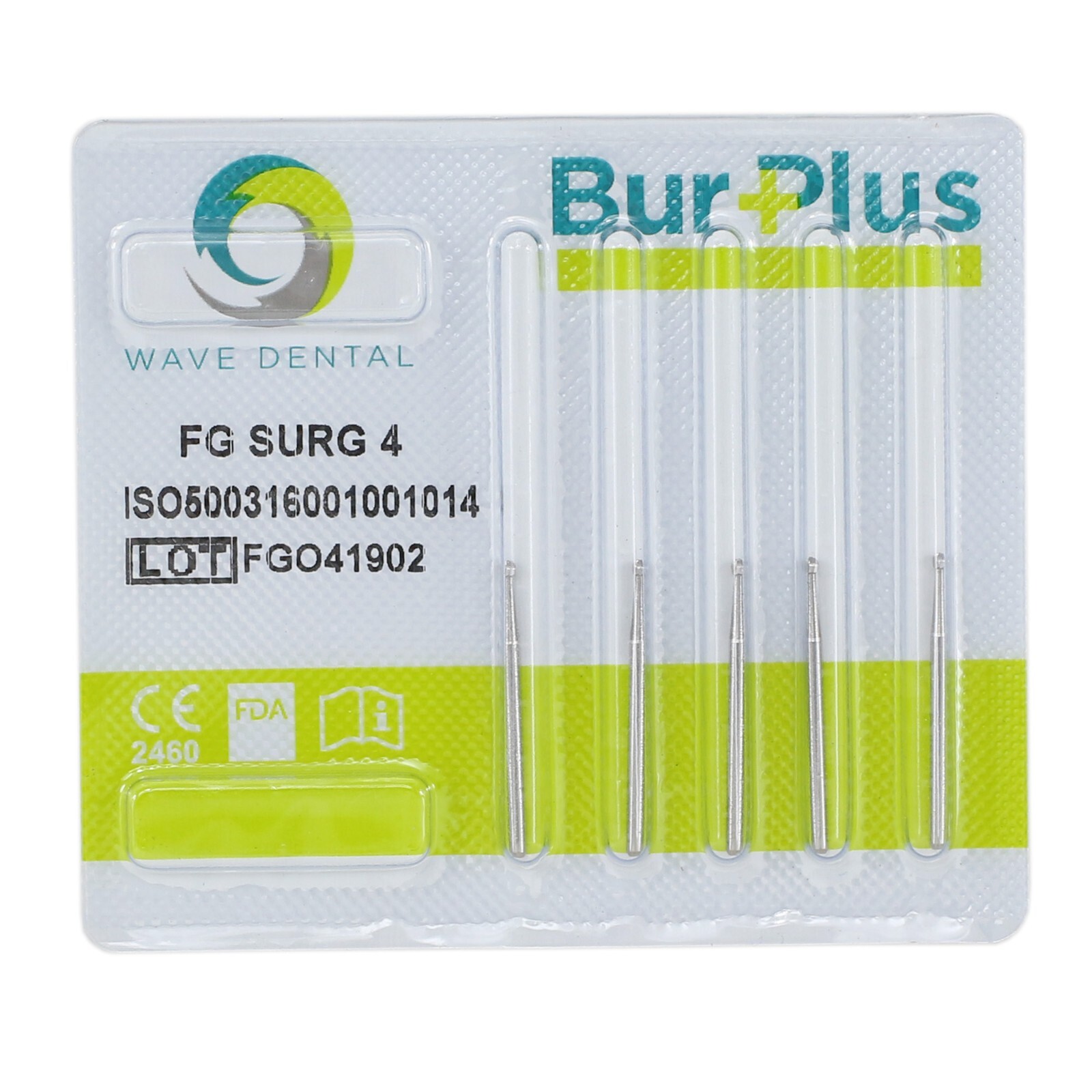 WAVE Dental Surgical Round Burs 2 4 6 8 FG SURG Long 25mm Carbide Bur High Speed