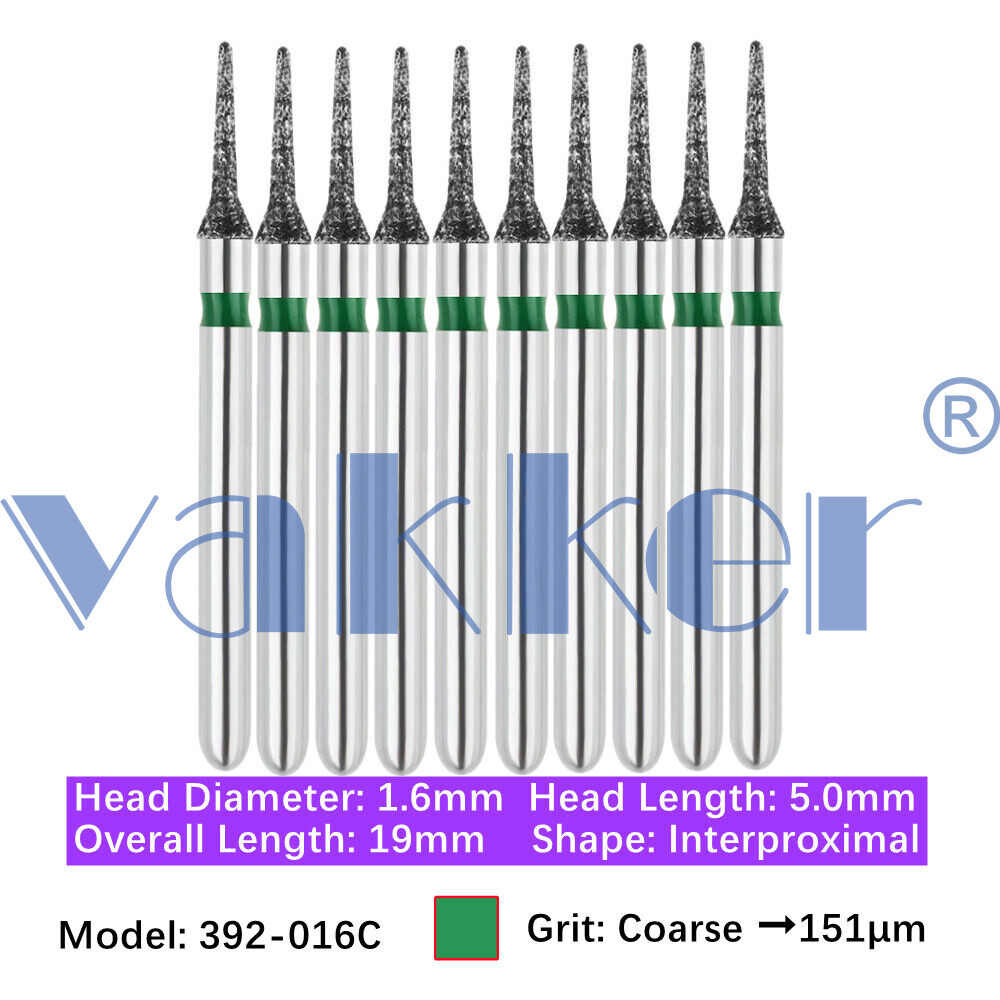 10 Burs Diamond Burs FG Interproximal Gross Reduction Super Fine Medium Coarse
