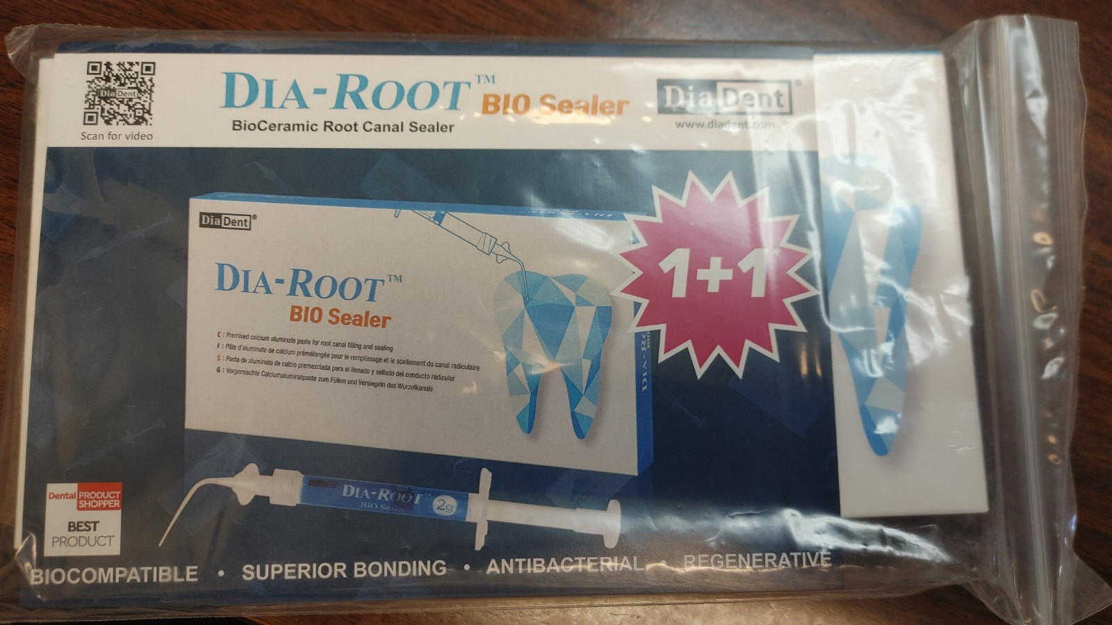 DiaDent Dia-Root Bio Sealer 2g Bioceramic Root Canal Sealer 1003-701