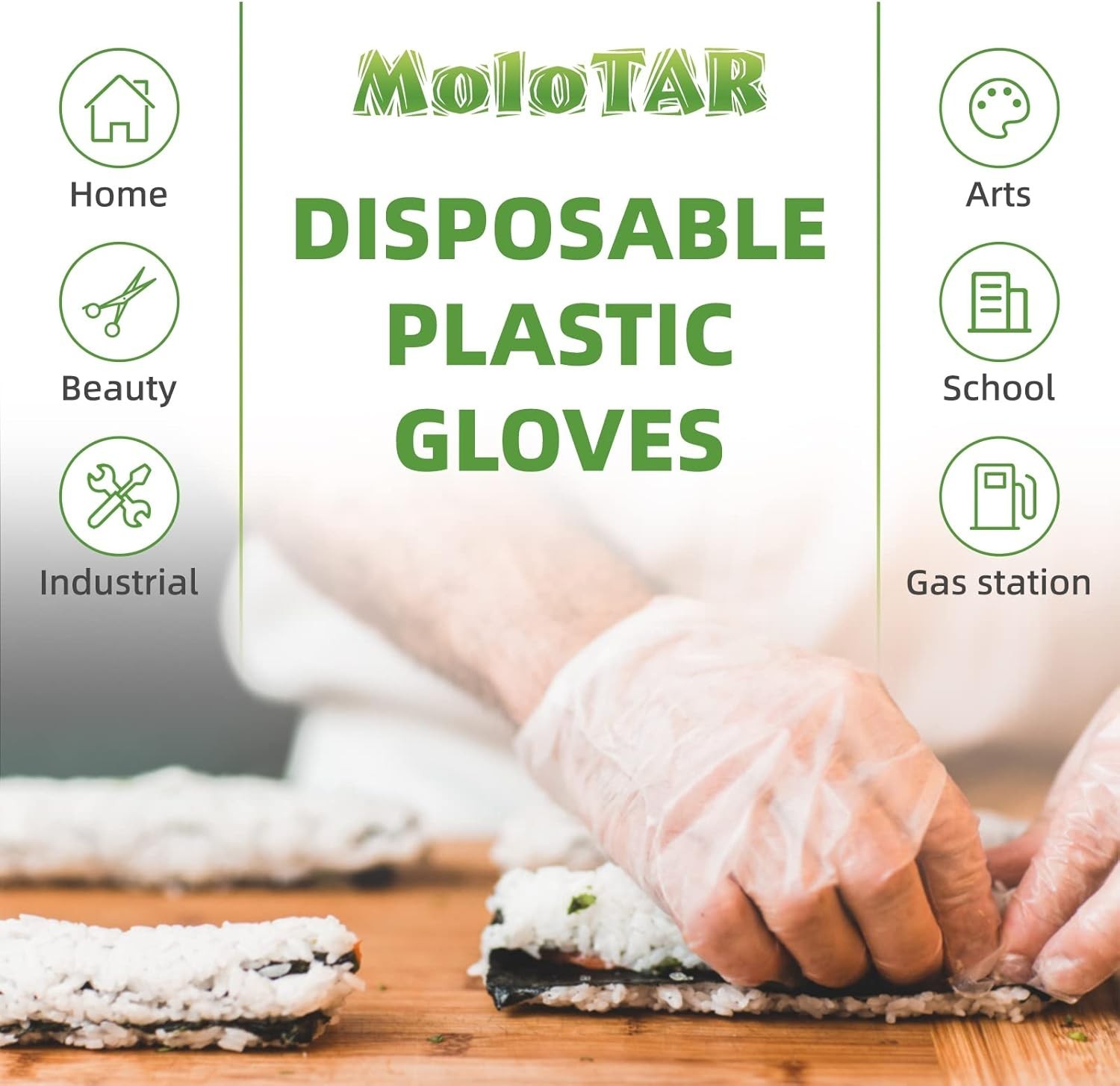 100 pcs Transparent Disposable Gloves – One Size Fits Most, Eco-Friendly Choice